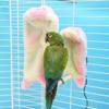 Soft Plush Bird Hammock Winter Windproof Bird Parrot Hammock Tent Bird Shawl Parakeet Cage Warm Cave Hanging Nest Bed Hideo N6M4