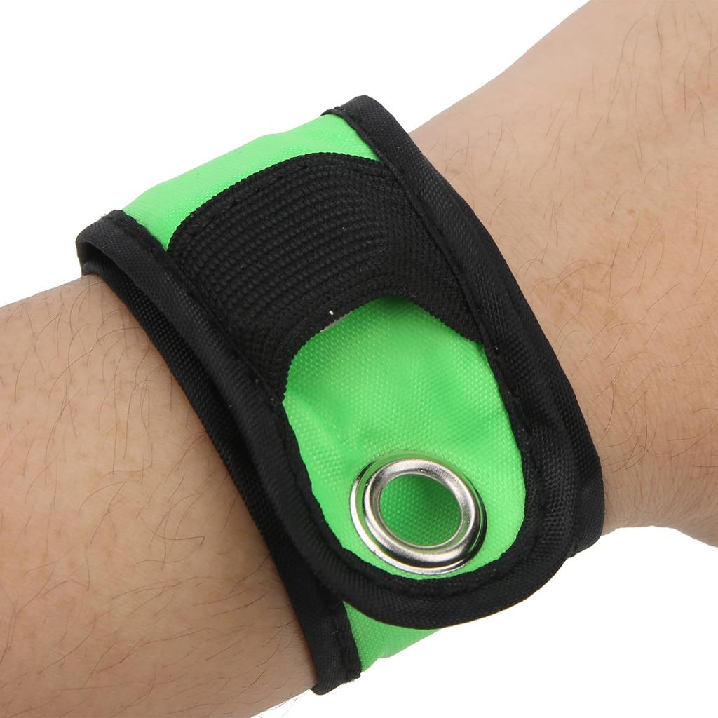 Outdoor Night Running LED Armband Flashing Wristband Cycling Light Up Slap BraceletsGreen