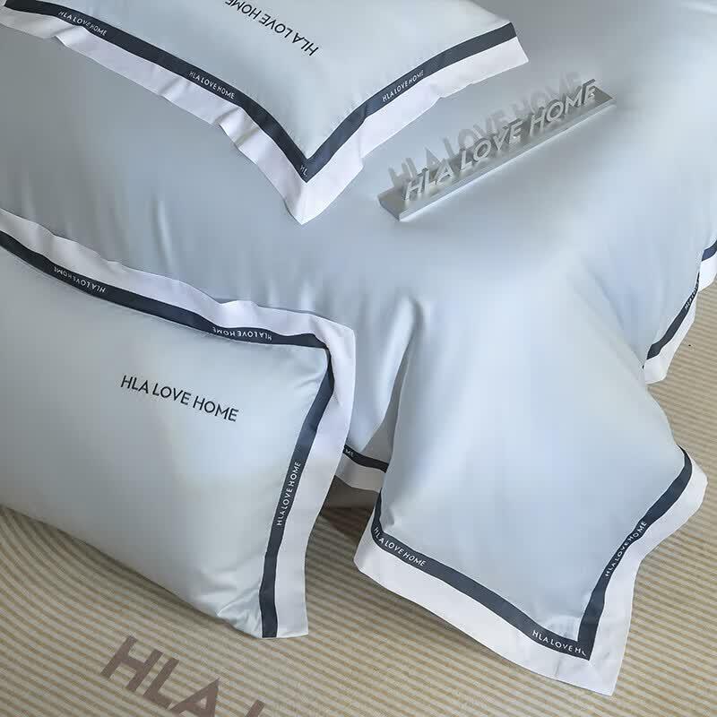 HLA Ice Silk Summer Quilt 4-Piece Bedding Set