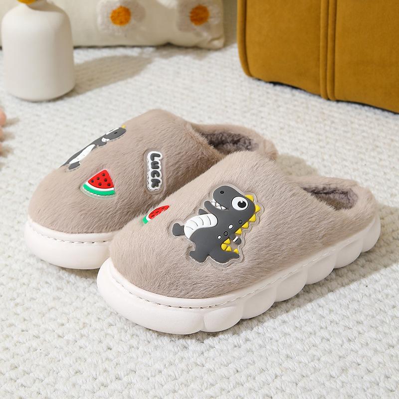 Kinderschuhe Niedliche Warme Dicke Baumwolle Plüsch Hausschuhe Mode Cartoon Kinder Anti-Rutsch Hausschuhe Trendige Baby Weichsohlen Hausschuhe