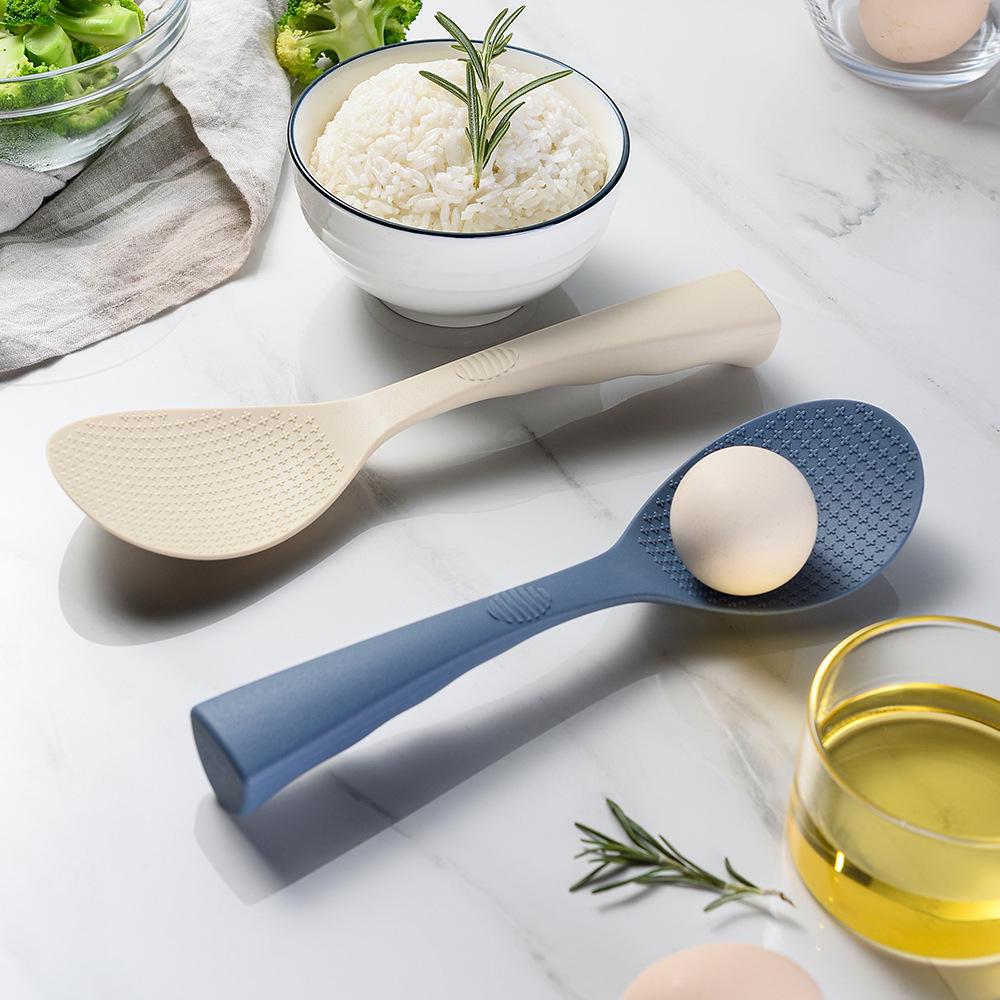 Silicone Rice Paddle: Heat-resistant, Non-stick, Stand-up Spoon for Rice Cookers.
