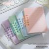 A7 Transparent Minimalist Loose-Leaf Spiral Pocket Notebook, Lined for Single Words