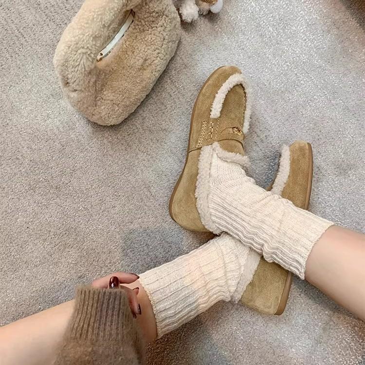 Women's Fashion Lightweight Winter Warm Snow Boots Plush Lining Non-slip Wear-resistant Casual Outdoor Sports Cotton Boots Lafox Shoes