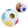 Educational Learning Rainbow Ball Stress Reliever Toy Football Cube Toy for Children Kids