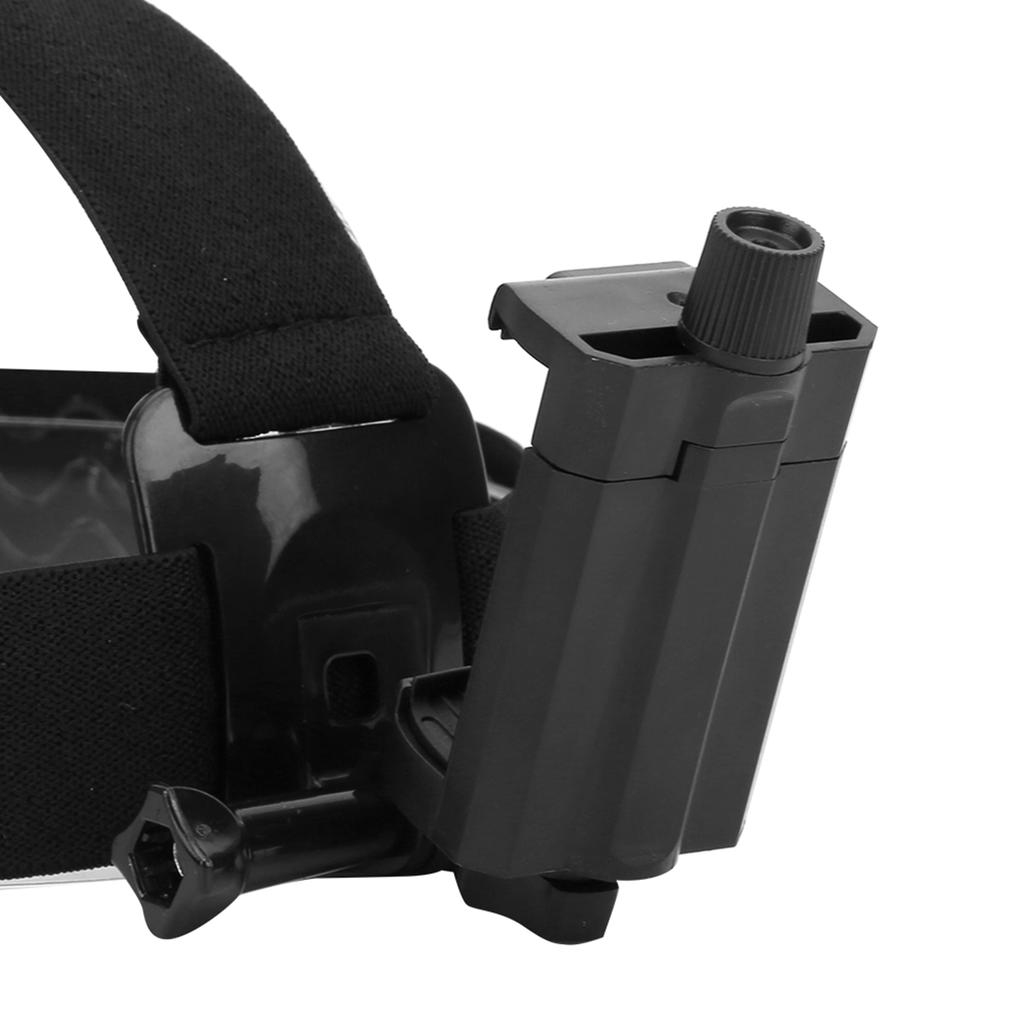 Plastic Black Outdoor Head Harness Strap Shooting Bracket Headband Mount for Motion Camera