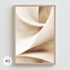 3pcs/set Warm Beige Abstract Canvas Print Neutral Pastel Tones Simple Geometric Wall Art Haibo for Living Room Home Decor Gifts