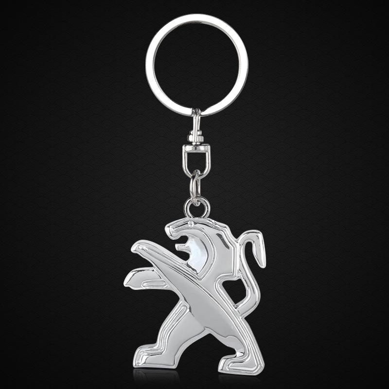 Autozubehör 3D Metall Auto Schlüsselanhänger Schlüsselring Kette Auto Styling Für Peugeot 308 408 508 RCZ 208 3008 2008 206 207 108 406 407 408 206 207 306 307