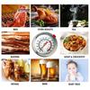 Large Dial Kitchen Probe Thermomete 0~300℃ BBQ Thermometer Tester  Kitchen Cooking