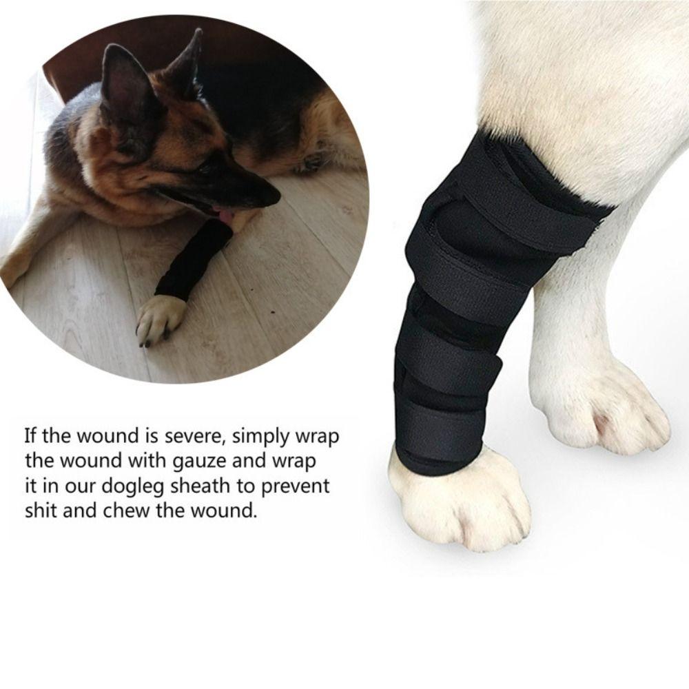 Anti-Lick Dog Bandages Leg Support Knee Brace Strap Breathable Pet Knee Pads  Dog Accessories
