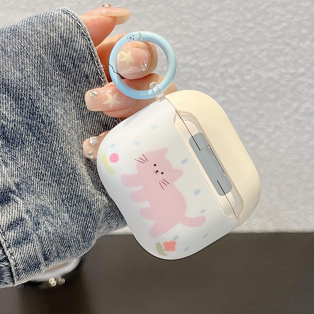 Raindrop pink kitten suitable for AirPods 1 protective case Apple 1/1 generation Airpodspro1 earphone case cute