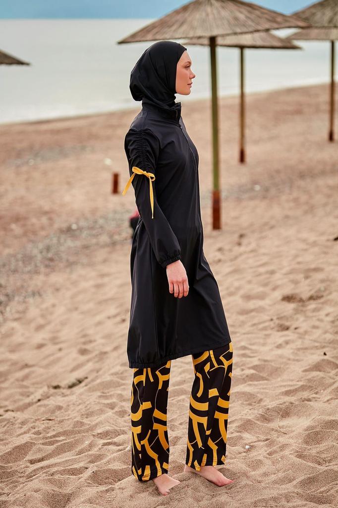 Muslimischer bescheidener islamischer Burkini-Strand-Schwimmanzug für Damen, Bademode, Hijab, Strandmode, Badeanzug 