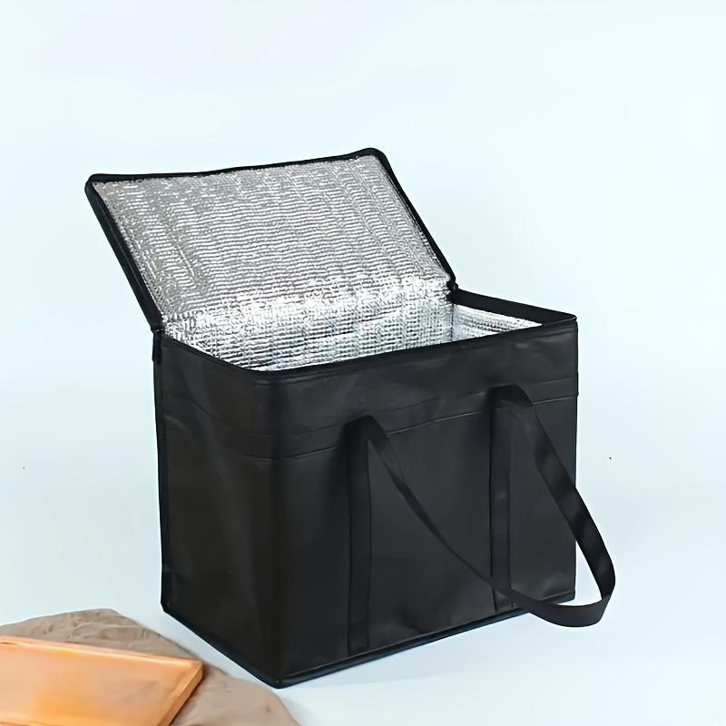 

1 шт. Большая термосумка для пикника, 7,8 галлона, сумка-тоут для продуктов из алюминиевой фольги, многоразовая теплая сумка на молнии, складная, универсальный полиэстер