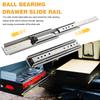 1 Pair 44 Inch Tool Box Runner with Lock Full Extension Ball Bearing Sliding Rails Side Mount for RV Cabinets Tool Box & Storage