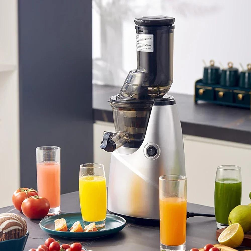 Mașini cu storcator cu masticare, storcător cu presare lentă la rece cu jgheab de alimentare cu 82 mm mai mare, storcător pur pentru legume și fructe