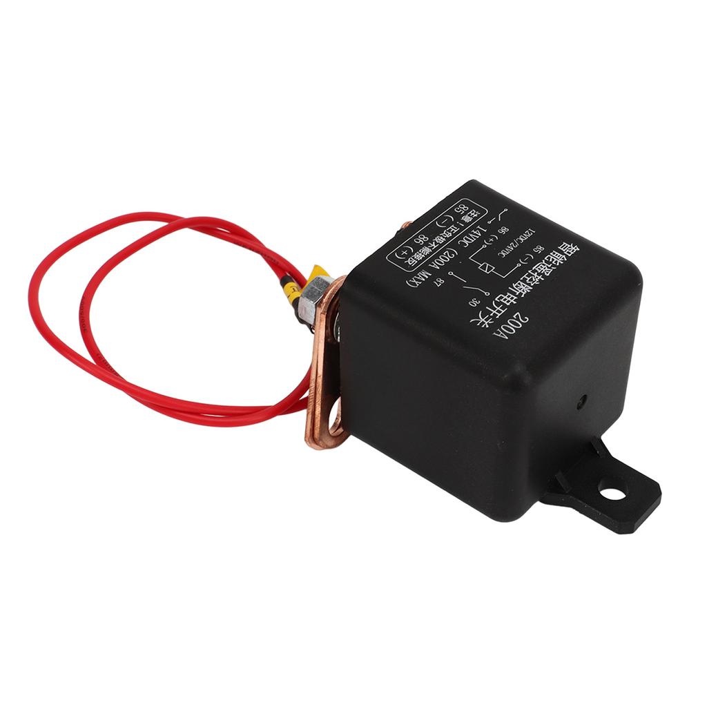 Fjärrkontrollerad batteriavstängare 12V 2,4W 200A Säker batteri på/av-brytare för bilar