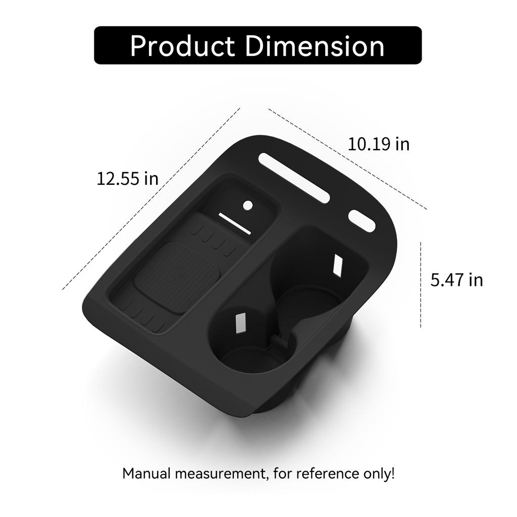 for Hyundai Palisade 2026 Water Cup Holder Storage Tray Organizer With Non-slip Mat Central Console Protective Pad Accessories