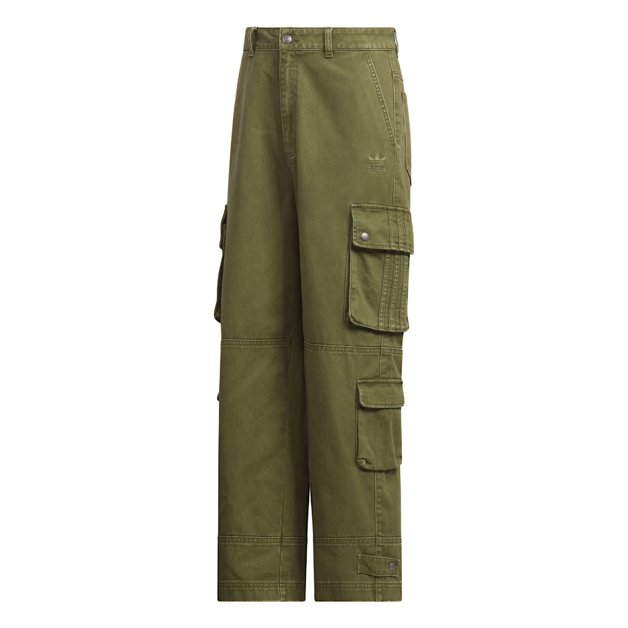 Adidas Originals Multi-Pocket Trousers Men Bottoms Dark-Olive-Green IA7506 36