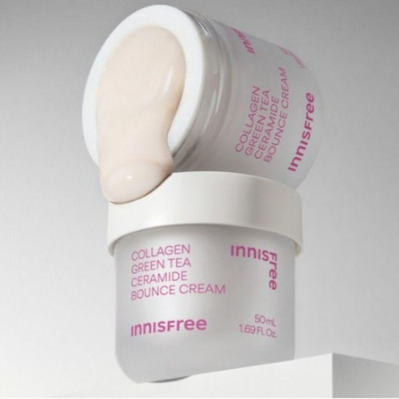 [Vegan Beauty] Innisfree Collagen Green Tea Ceramide Cream (50ml, 1 Piece)