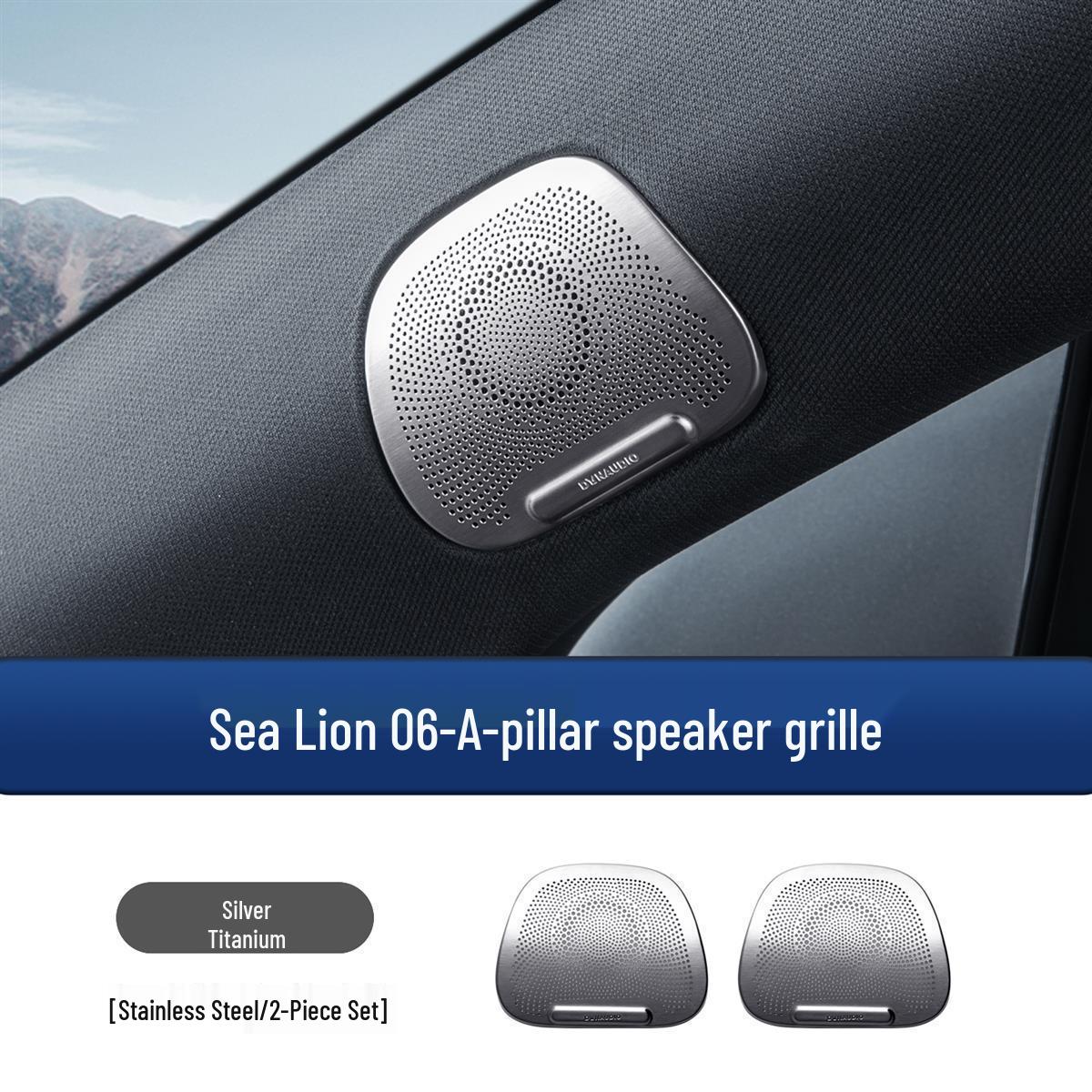 BYD Sea Lion 06dmi Car Horn Cover & A-Pillar Audio Sticker for Interior Modification