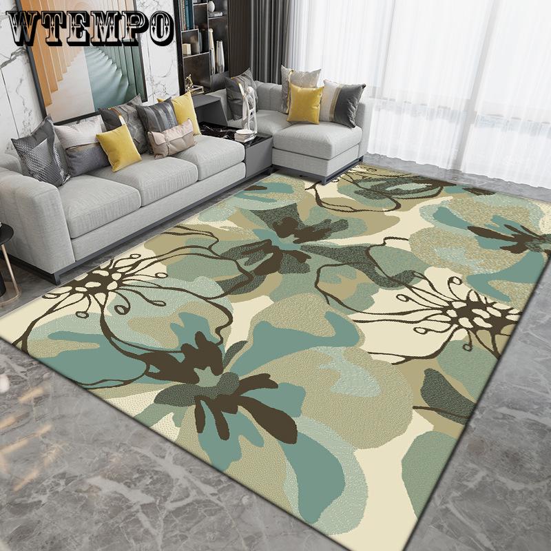 Wohnzimmerteppich Schlafzimmer Bettvorleger Wabi Sabi Stil Studio Großflächiger Teppich