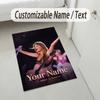 Personalized Crystal Velvet Carpet,Taylor Swift Custom Printed Name, Plush Area Rug For Home Indoor Decor