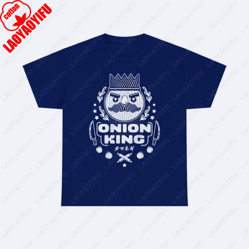 Onion Kingdom Emblem Unisex TShirt Overcooked Game Funny Classics Fashion Casual Tees Men Women Cotton Kawaii Cute Vintage Tops