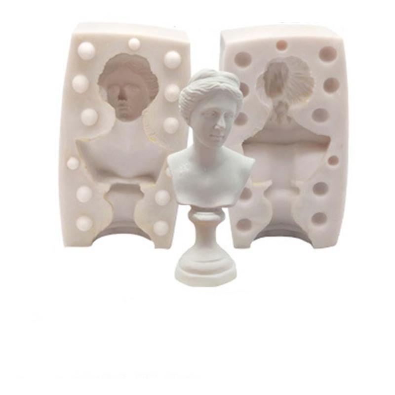 3d Bust Mould Portrait Sketch Plaster Silicone Mold For Diy Craft