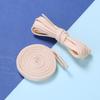 6mm Double Layer Flat Shoelaces for Sneakers, Basketball & Skate Shoes, Casual Hat Bands, Black Pants Waistband Drawstring.