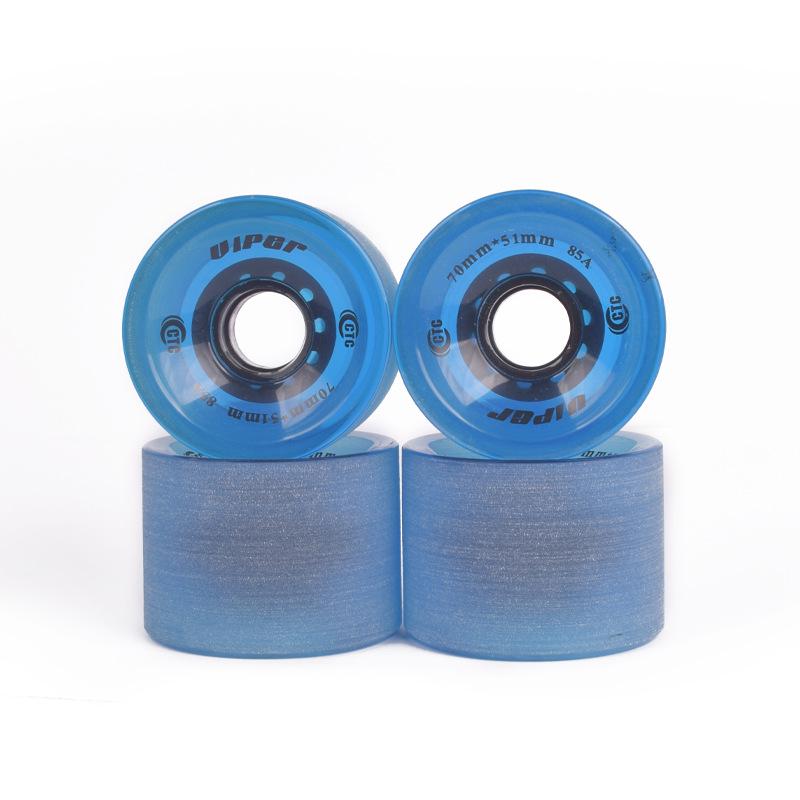 Mehrfarbige 78A High-Rebound Weiche PU-Räder für Street-Cruising - Longboard, Skateboard, Roller