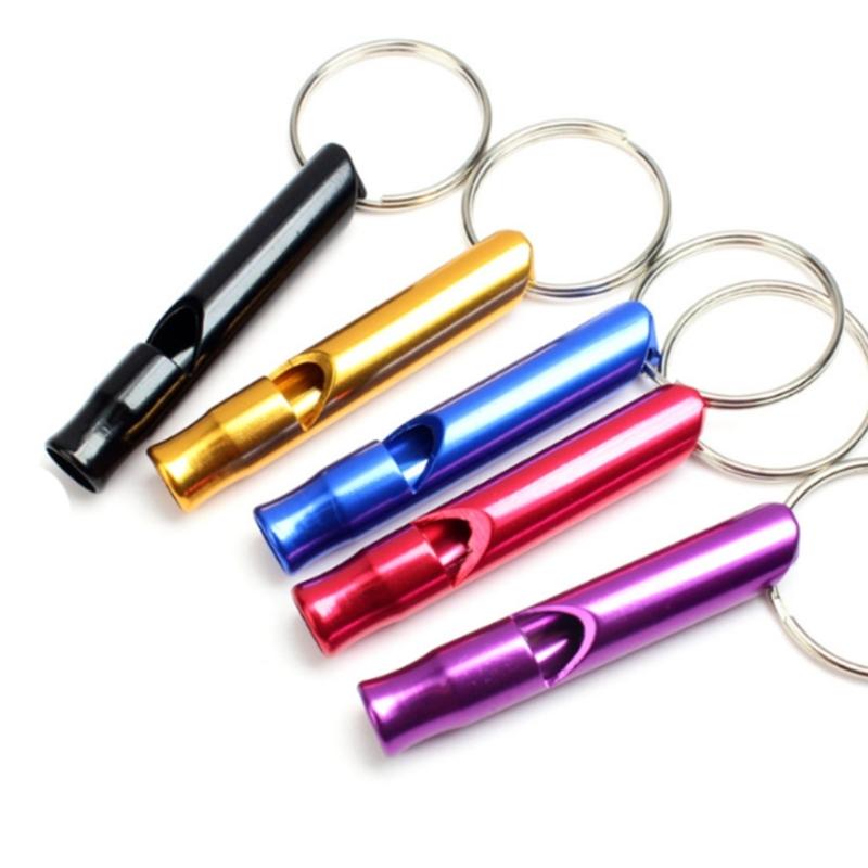 12Pcs Portable Signal Whistles Outdoor Emergency Whistle with Keyring Survival Training Whistle Outdoor Pocket Tool