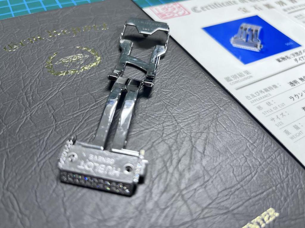 [USED] HUBLOT Hublot Aftermarket Diamond Buckle for Classic 45mm