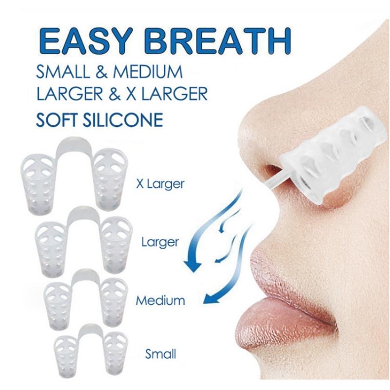 4KS Proti chrápání Spací nosní klip Pomůcka proti chrápání Nosní dilatátory Zařízení Pomůcka při překrvení Žádné proužky Kužely Spací pomůcka Zařízení
