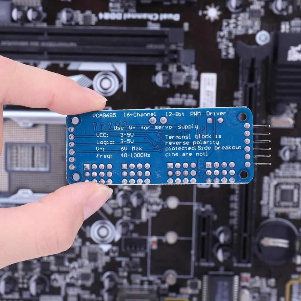 PCA9685 16 Channel 12 Bit PWM Servo Driver Board I2C Interface PCA9685 Shield Module Servo Shield for Arduino Robot/Raspberry Pi