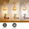 Handcrafted Bamboo Rattan Wall Sconce with Plug-In Cord - Rustic Farmhouse Boho Lighting Bedroom Commercial Spaces Vintage Lamp