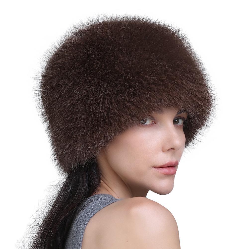 New Imitation Fur Hat Fisherman Hat Autumn And Winter Ear Protection Hat Fashion Pot Hat Plush Warm Hat Women's Hat