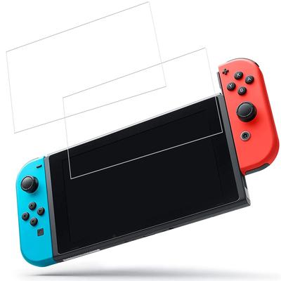 HUAKE Switch-Film (2 Blätter) Glasfolie für Switch, Hergestellt aus heimischem Glasmaterial, Gehärtetes Glas, Anti-Fingerabdruck, LCD-Schutzfolie