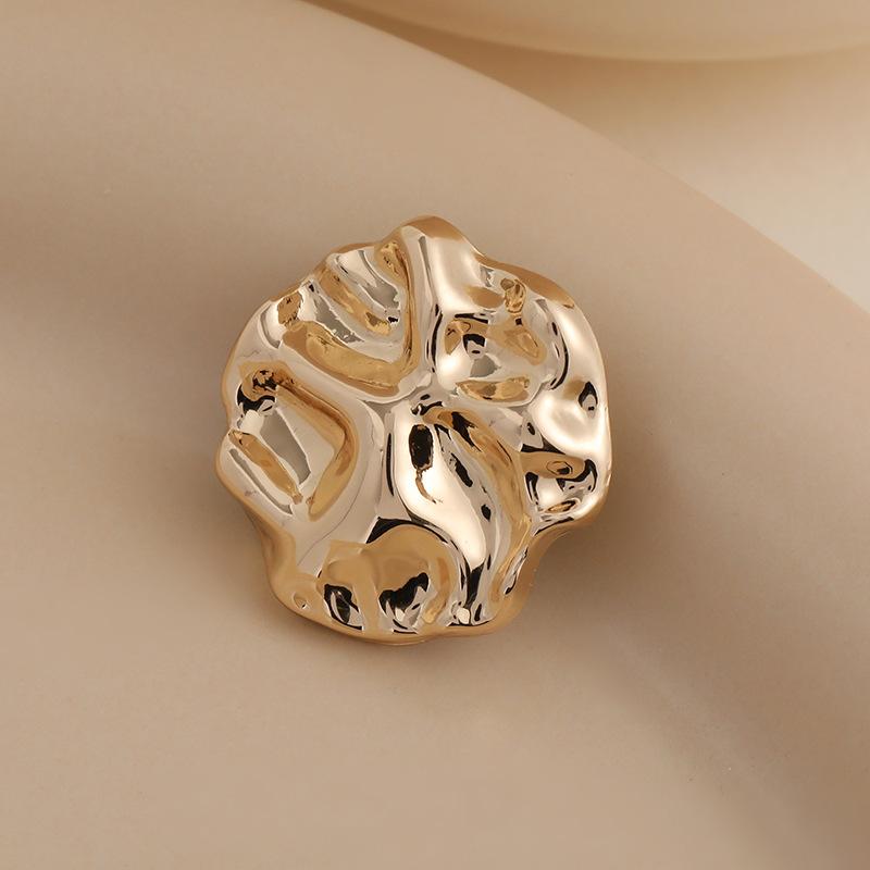 10pcs Pretty Plating Buttons Square Round Buttons Coat Windbreaker Sweater Accessories Various Styles DIY Sewing Supplies