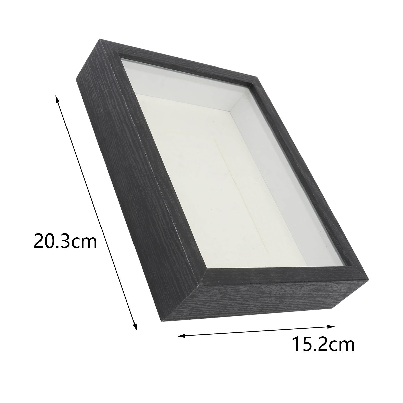 Рамка-тень фоторамка деревенская плавающая рамка для фотографий коробка для воспоминаний для памятных фотографий рукоделия подарки своими руками награды чёрный