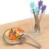 Mini-Greifer für Lebensmittel, 5 Stück Mini-Zangen mit perfekt geformten silikonbeschichteten handförmigen Zangen, beste Küchenhelfer für Grill, Süßigkeiten, Eiswürfel, Salat