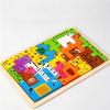 1 Stück Holzpuzzle Kinder Montessori Spiele Cartoon Tier Fahrzeug Puzzles für Kinder Lernen Lernspielzeug