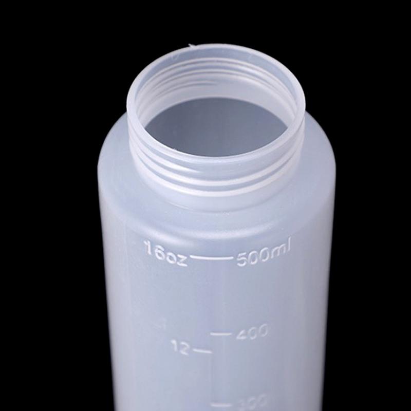 Quetschflaschen mit Deckel Mehrere Größen Ketchup Saucen Olivenölflasche mit Skala Küchenzubehör