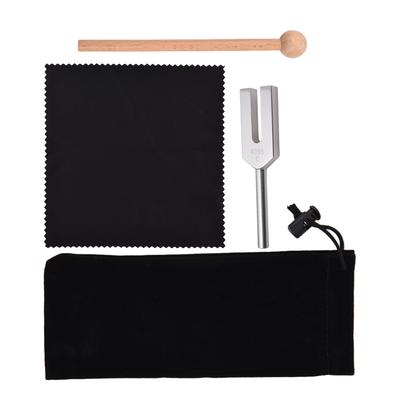 Diapason 4096Hz con Martello di Legno per Suono Strumento Musicale Yoga Rilassamento Lega di Alluminio
