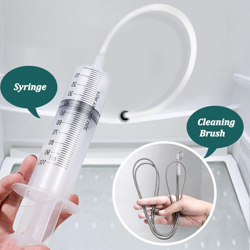 Refrigerator Drain Hole Cleaning Kit - Clean Blockage and Keep Refrigerator Clean Tool Refrigerator Blocker 4-piece Set