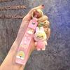 New 1Pc Labubu Kawaii Sheep Keychain Cartoon Cartoon Three-dimensional Doll Students Schoolbag Pendant Car Key Chain Gifts for Children