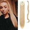 MISS WIG Synthetic Hair Fiber Heat-Resistant Straight Hair With Ponytail Fake Hair Chip-in Hair Extensions Pony Tail