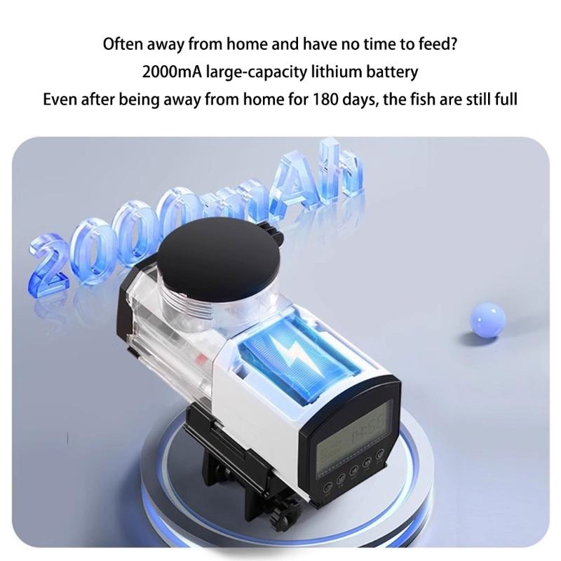 Automatic Fish Feeders for Aquariums 6 Feeding Schedules Large Capacity Feeders for Busy Owners Fish Care