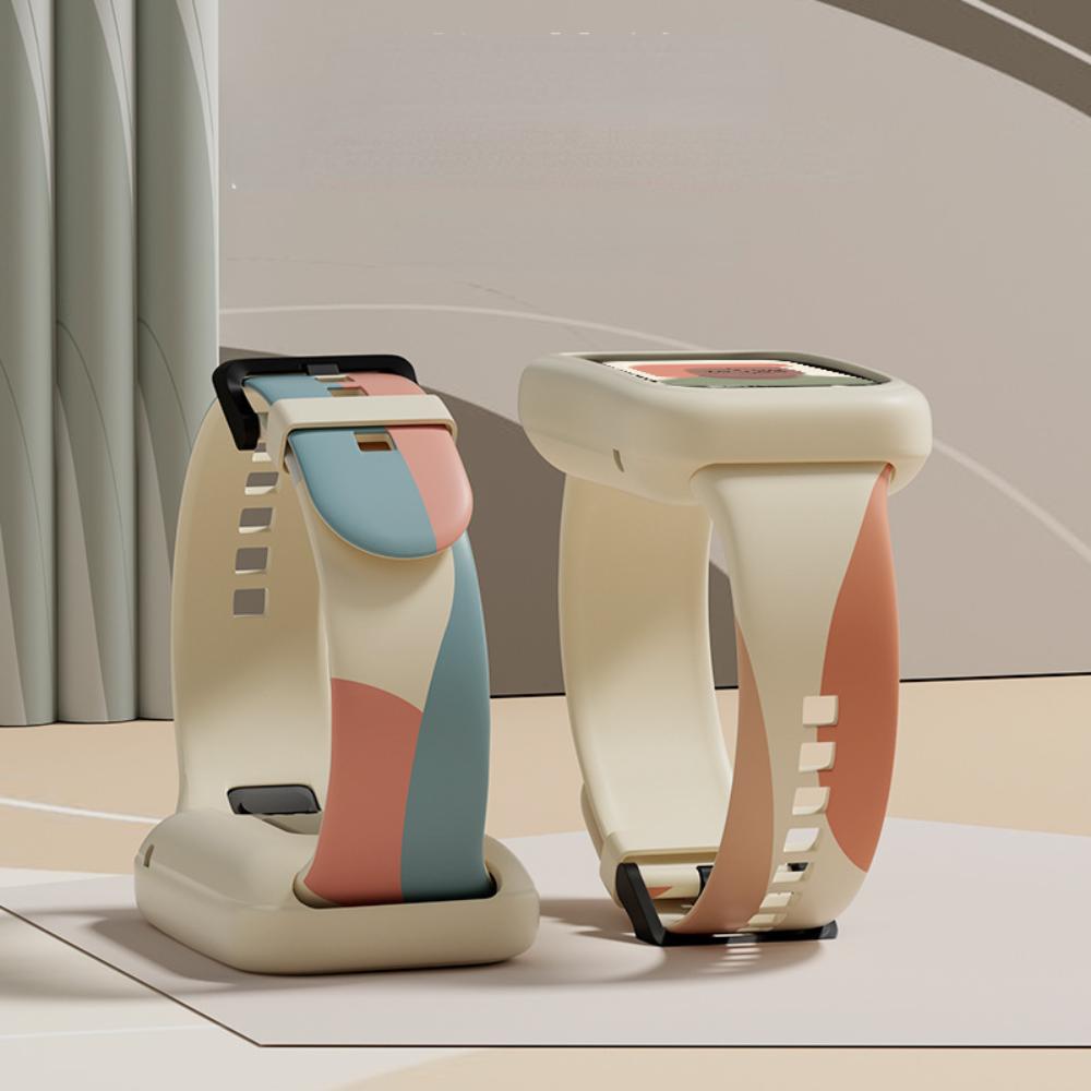 

Подходит для ремешка Xiaomi браслета 7pro, интеллектуального спортивного сменного ремешка Morandi седьмого поколения с контрастным силиконовым принтом