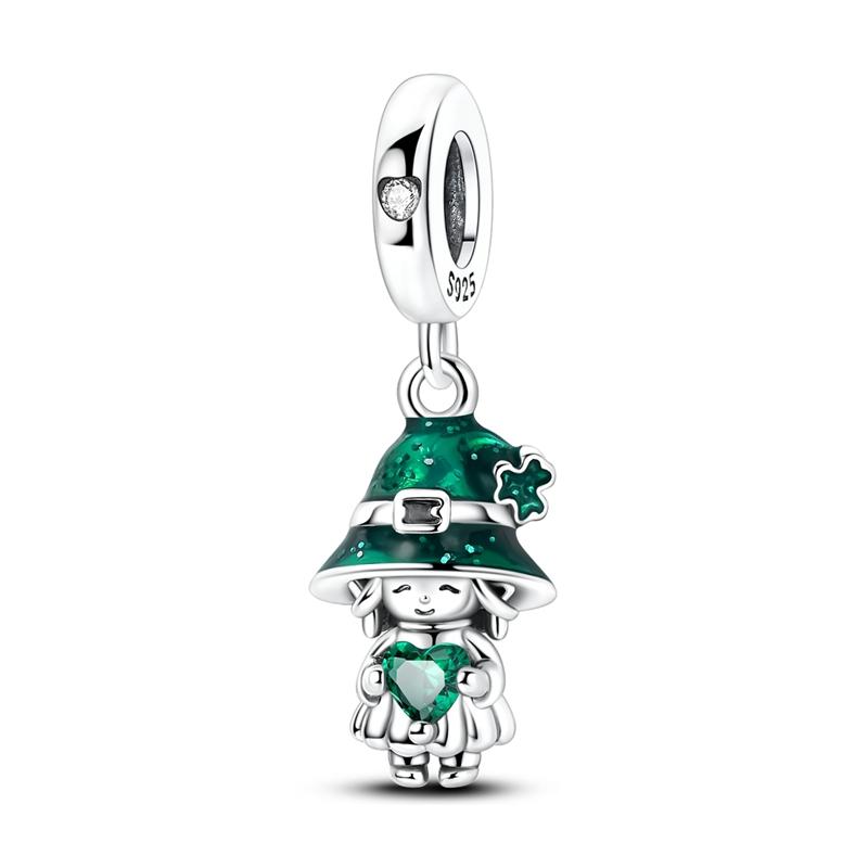 Exquisite 925  Silver The Frog Prince Beads & Cactus Dangle Charm Fits Bracelet Boutique Green Pendant Gifts