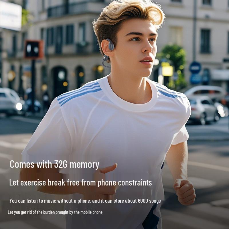 X6 Bone Conduction Headphones: 32GB Memory, HD Calls, Music Listening, Swim & Sports Bluetooth Headphones