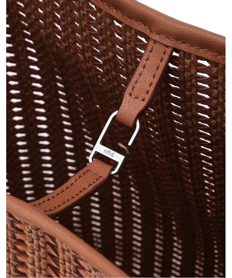 Athe Vanessabruno [Panier] Brown Panier Mesh Shoulder Bag L Aaba6E841W2